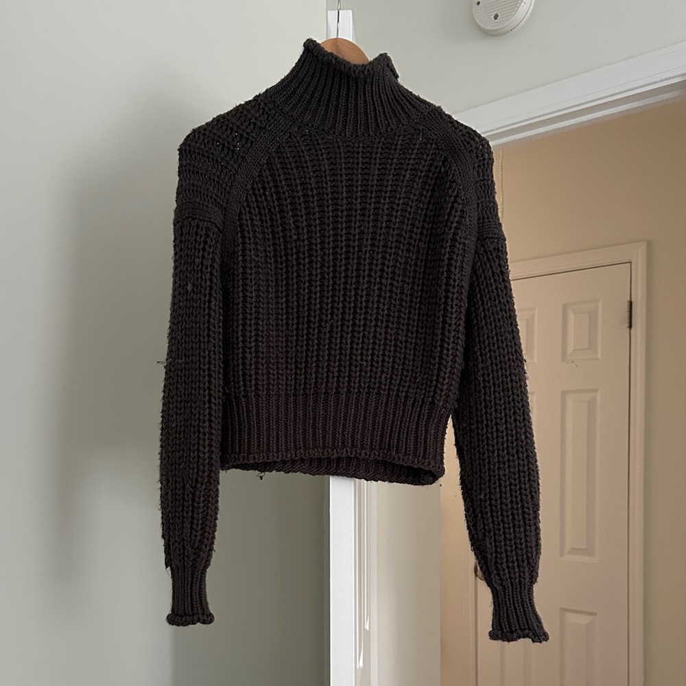 H&M Dark Brown Turtleneck Sweater